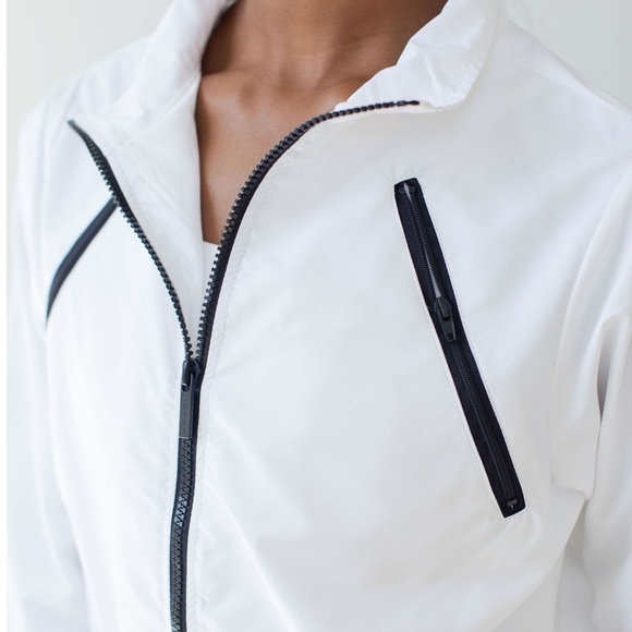 Savvi Women’s Kylen Windbreaker Jacket Black Colorblock Zip Size M - Picture 10 of 12